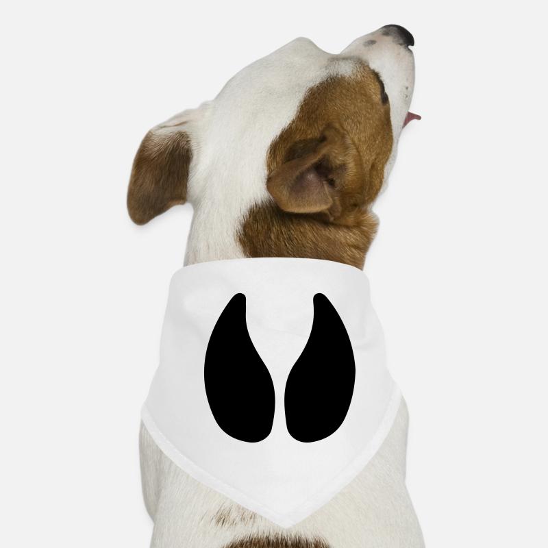 Empreinte de sabot vache étable étable - Bandana pour chien - blanc