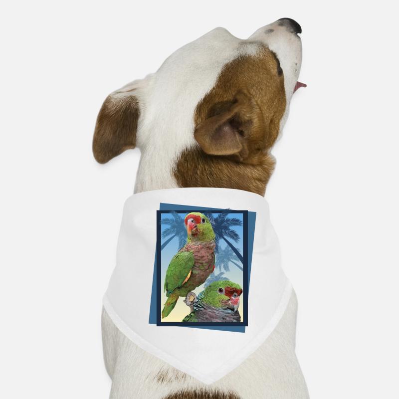 Perroquet vineux Bandana pour chien