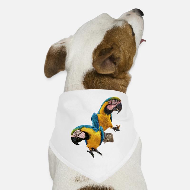 The blue and yellow macaw Dog Bandana
