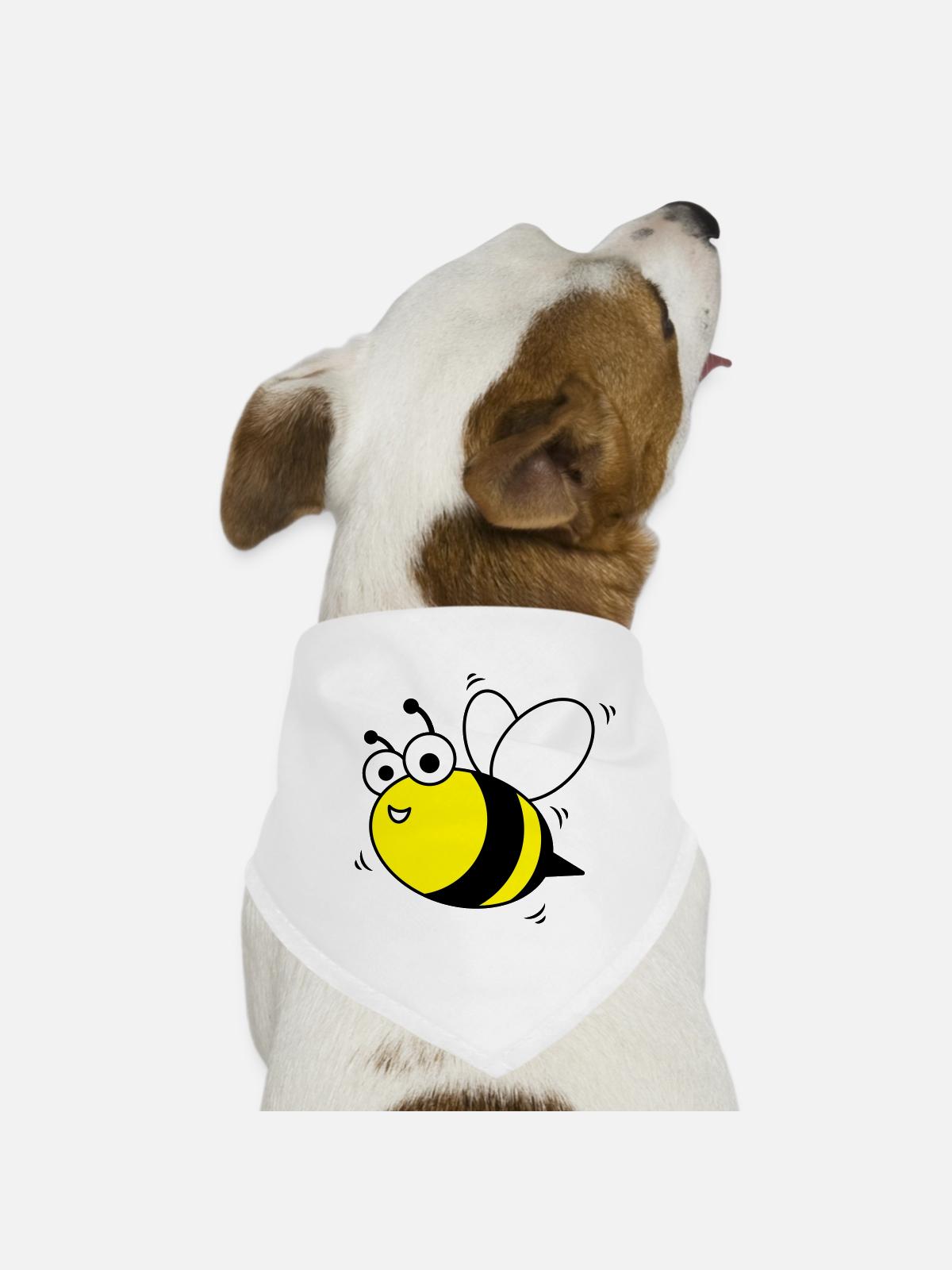 bumblebee - Dog Bandana - white - Front