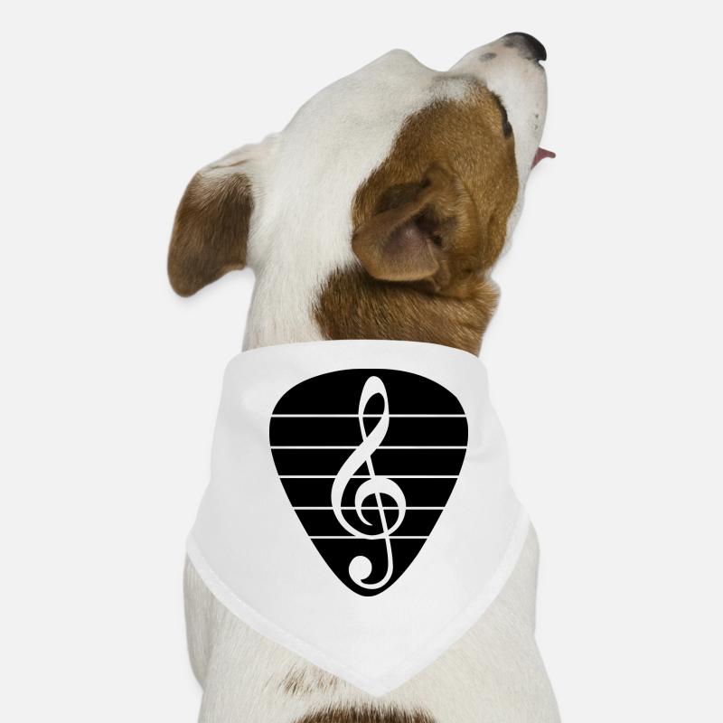 Plectrum black Violin key Dog Bandana