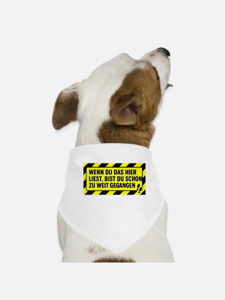 Autocollants contre les voisins curieux - Bandana pour chien - blanc