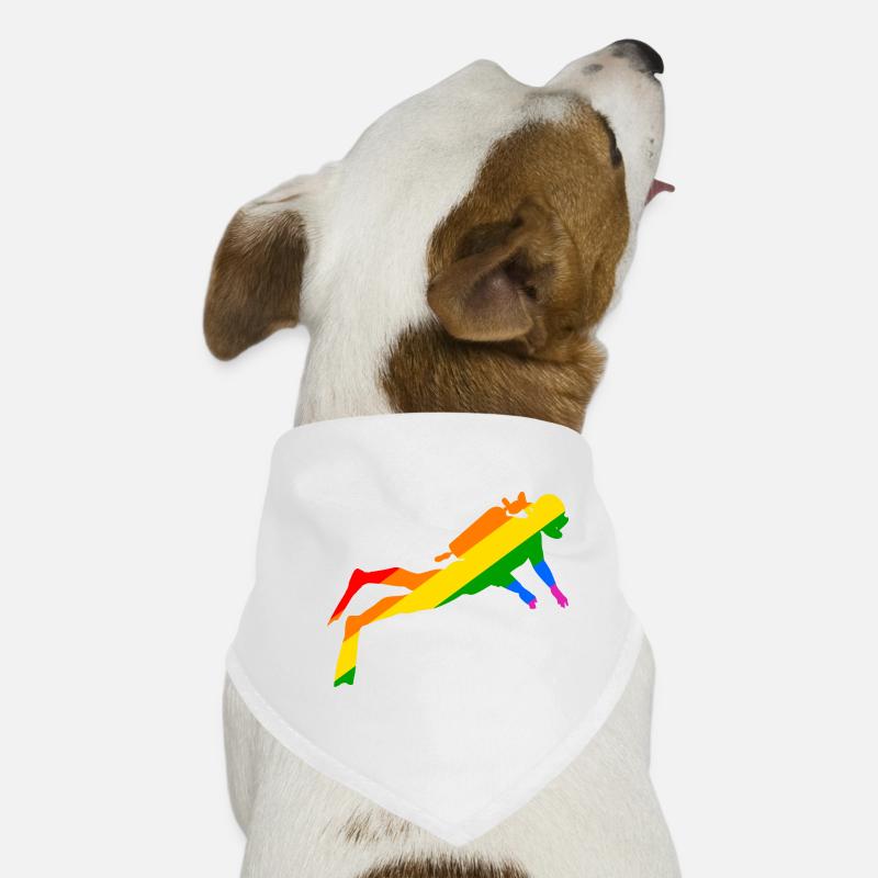 Plongeur arc-en-ciel Bandana pour chien