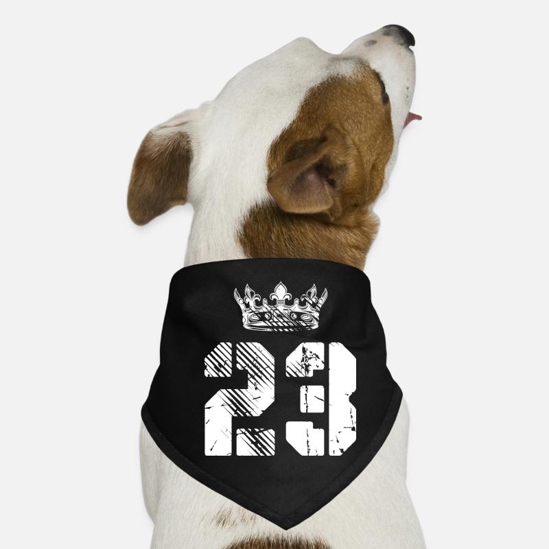 23 Zahl Krone Hunde-Bandana