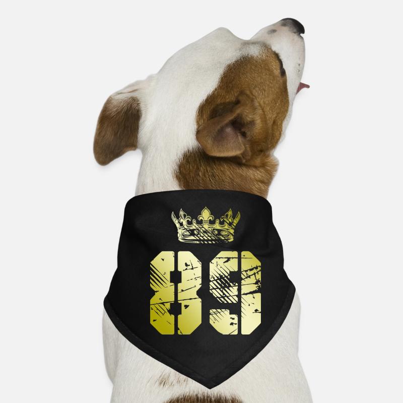 89 Number crown Dog Bandana
