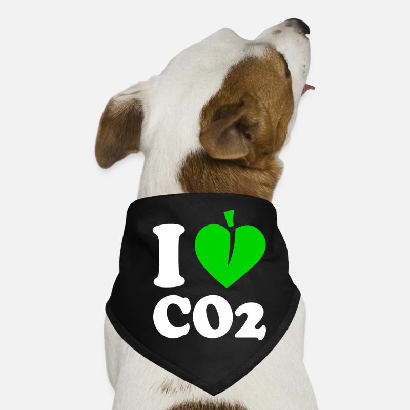 I love co2 Bandana pour chien