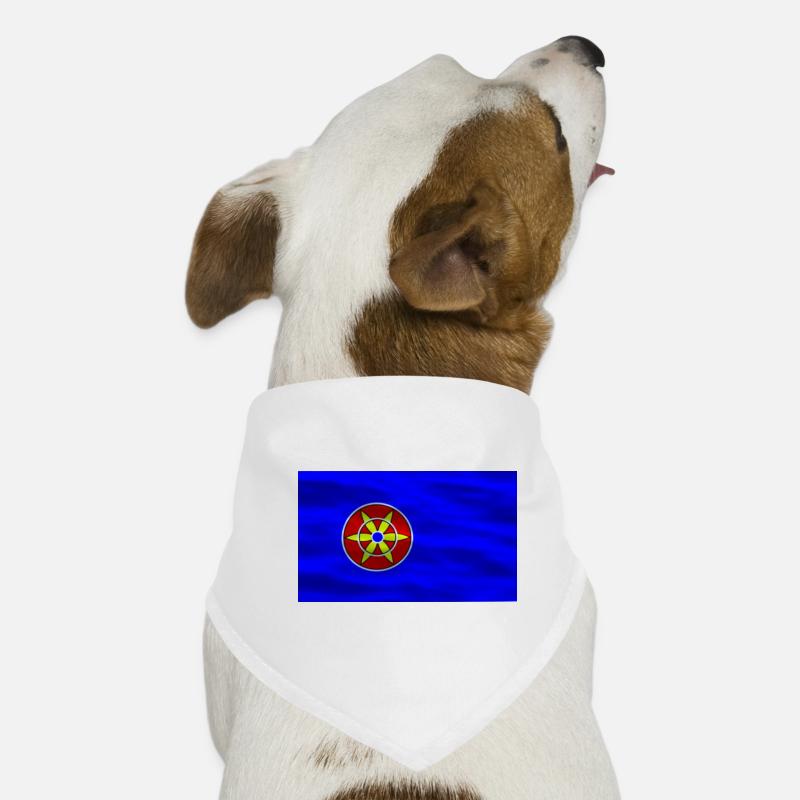 Wer Flagge - Hunde-Bandana - Weiß