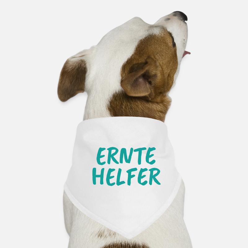 Erntehelfer Geschenk Erntezeit Landwirt Acker Hunde-Bandana