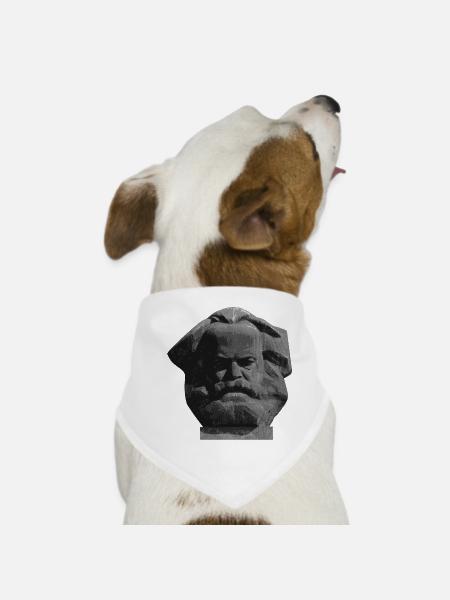 Karl Marx - Chemnitz Nischel - Bandana pour chien - blanc - Devant