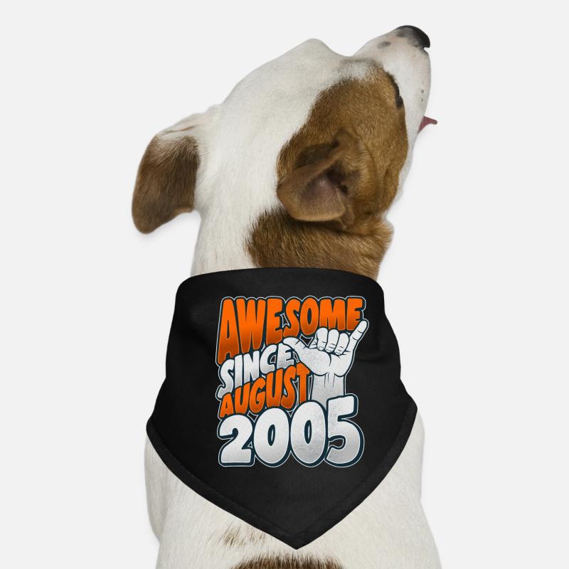 Fantastisch seit August 2005 Geburtstag Geschenk Hunde-Bandana