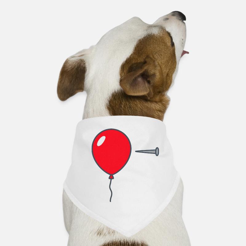 • « Éclatez le ballon – Conception graphique audacieuse Bandana pour chien