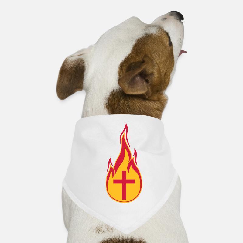 fire flames hot burn burned torch loder Dog Bandana