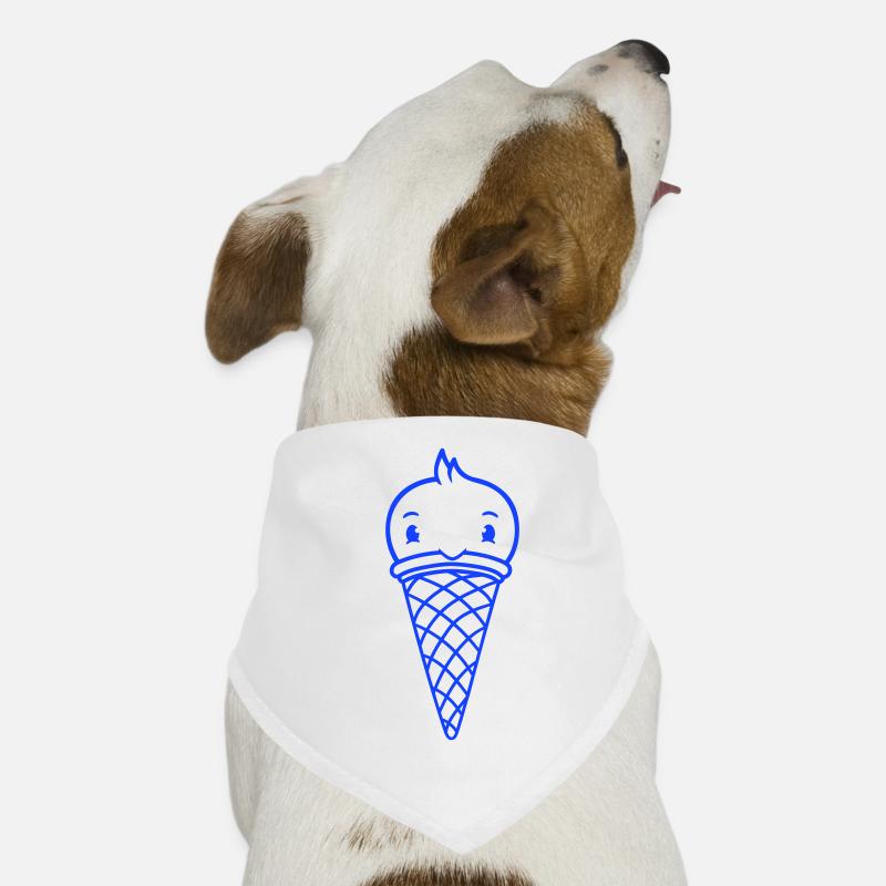 Vogel Eis Waffel Waffeleis Kugeln Eiscreme Eistüte Hunde-Bandana