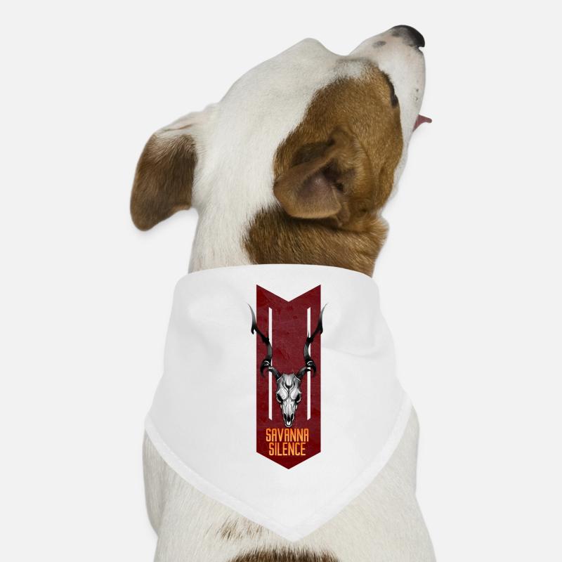 Silence de la savane : Crâne d’antilope Bandana pour chien
