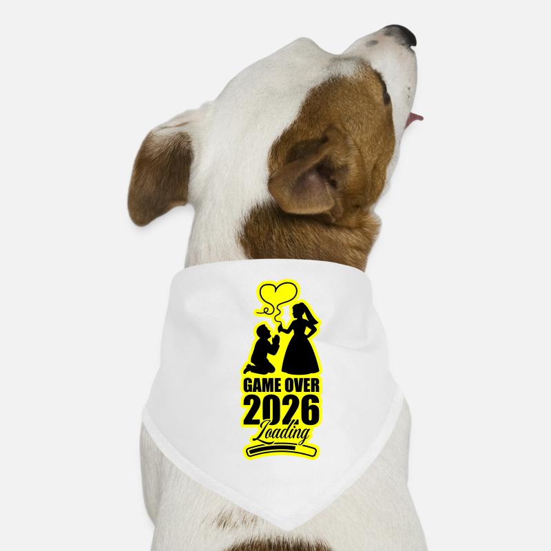 Fin du match : Mariage 2026 Bandana pour chien