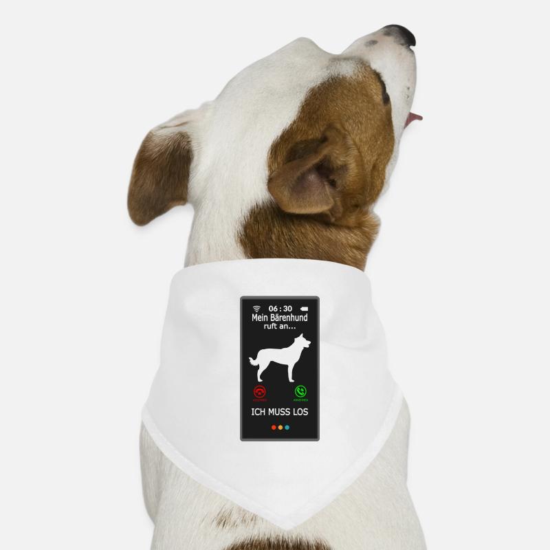 Germanischer Karelischer Bärenhund ruft an Spruch Hunde-Bandana