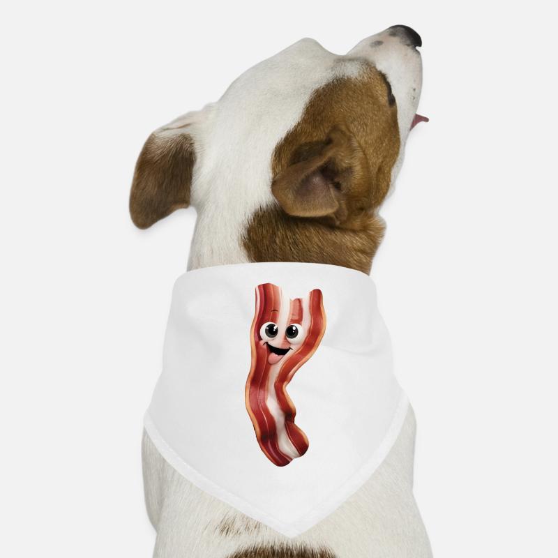 Glücklich Bacon Hunde-Bandana