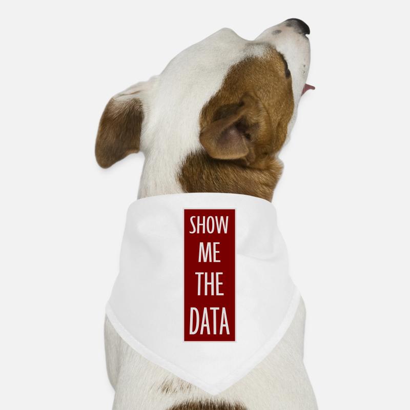 Show Me The Data Lustig Nerd Analyst Sarkastisch Hunde-Bandana