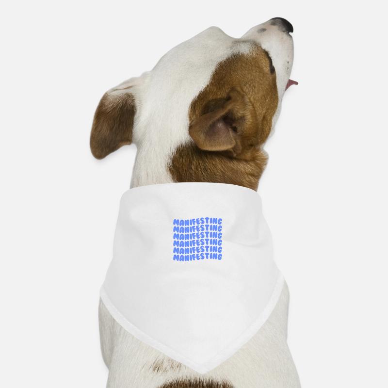 Manifesting light blue Dog Bandana