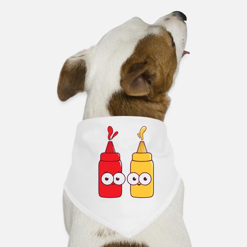 Nous allons ensemble comme le cadeau de ketchup et de moutarde Bandana pour chien