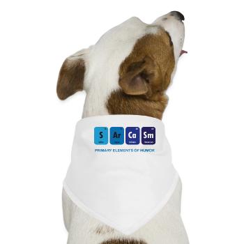 Funny - Sarkasmus - Element - Blau - Lustig - Cool - Hunde-Bandana - Weiß - Vorne