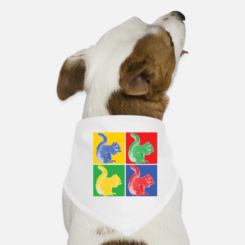 Eichhörnchen Nüsse Wald Baum Tier Geschenk vintage Hunde-Bandana