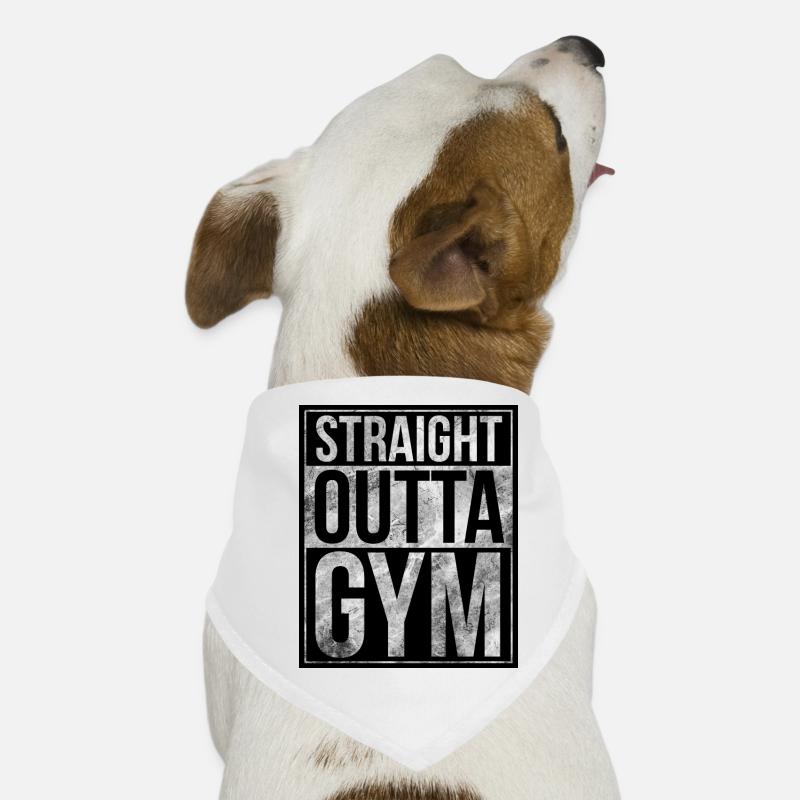 Conception de remise en forme - Straight Outta Gym Bandana pour chien