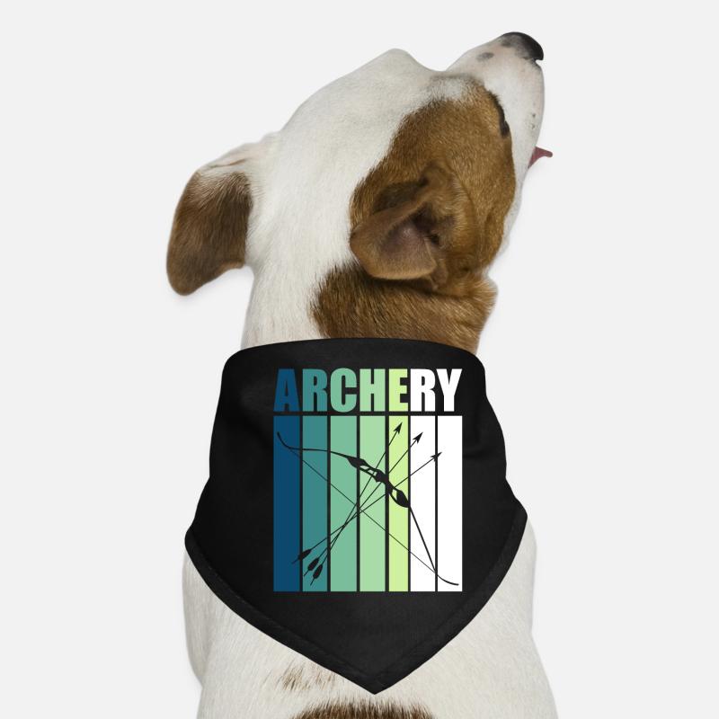 Bogenschiessen Geschenkidee & T-Shirt Hunde-Bandana