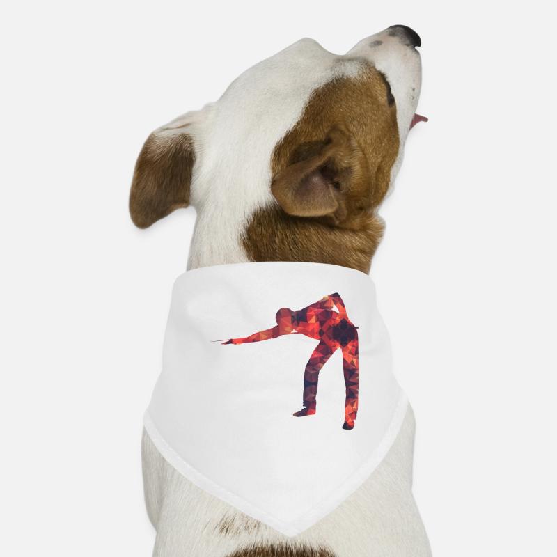 Billard / Billard / Billard - Bandana pour chien - blanc