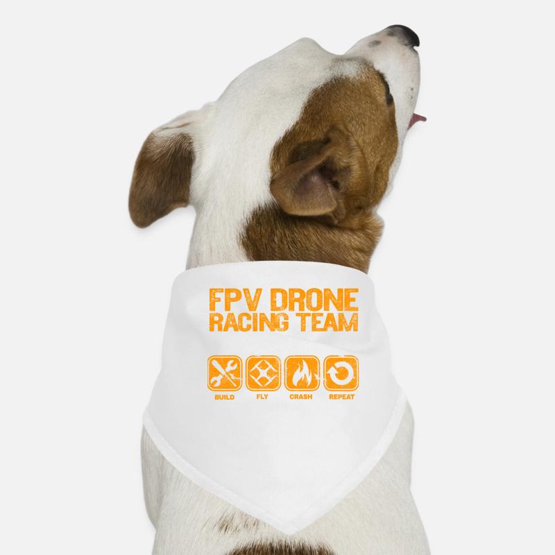 FPV Drone Construire Fly Crash Répéter Cadeau Copter Bandana pour chien