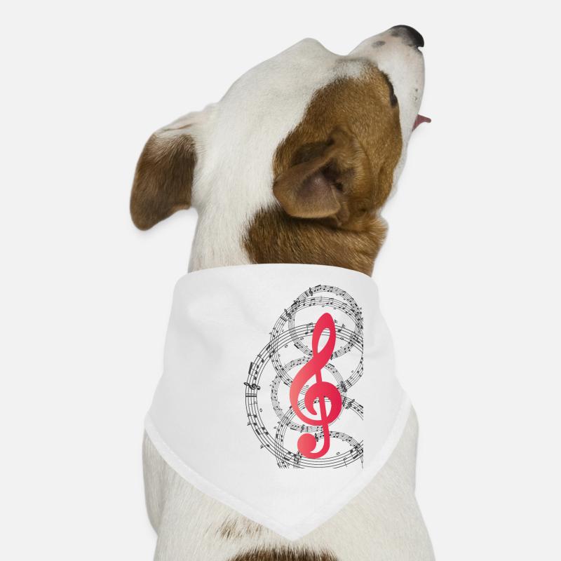 Clé de musique Bandana pour chien