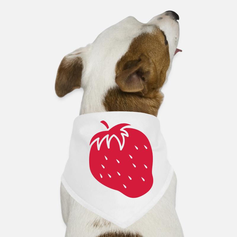 FRAISE couleur unique Bandana pour chien