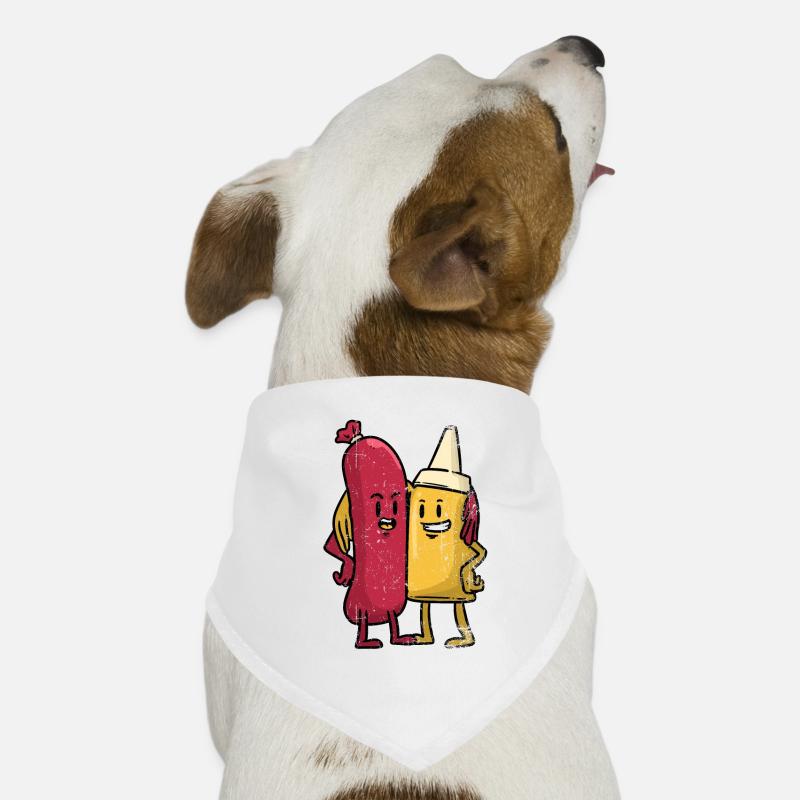 Currywurst Deutsche Gericht Wurst Fritten Geschenk Hunde-Bandana
