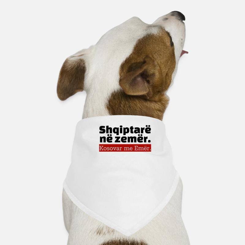 « Texte albanais » Bandana pour chien