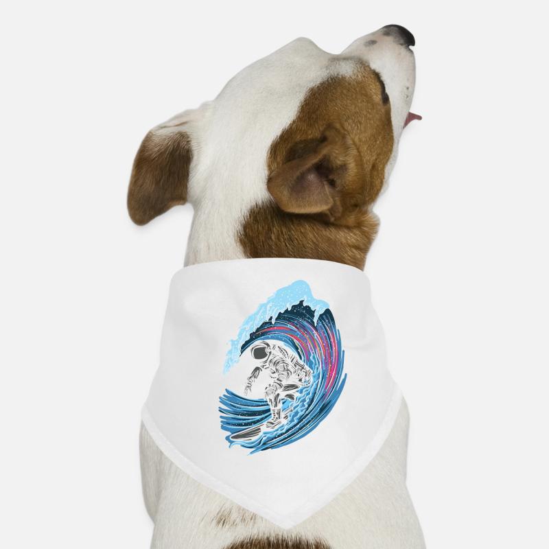 Astronaut surfer Stylish outer space Dog Bandana