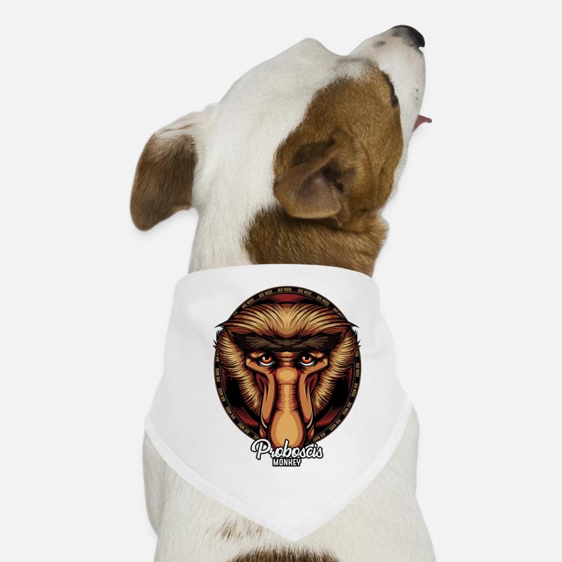 Proboscis Monkey Face Wildlife Wildlife Gift Dog Bandana