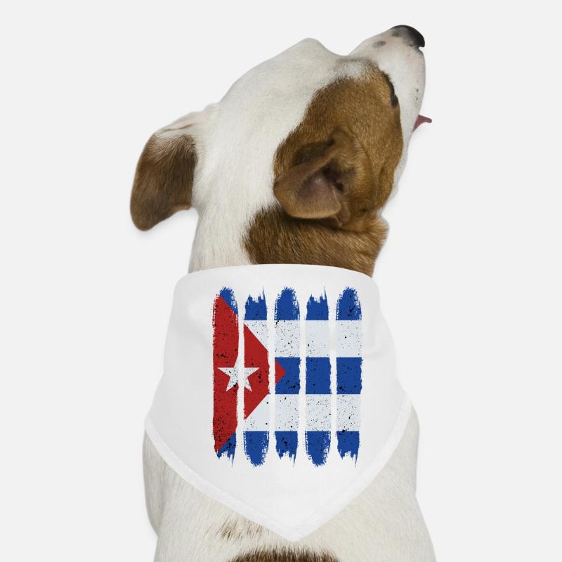 Drapeau cubain cool cadeau moderne de La Havane Bandana pour chien