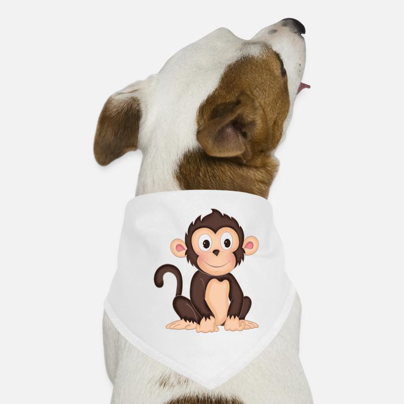 Monkey - cute monkey - design Dog Bandana