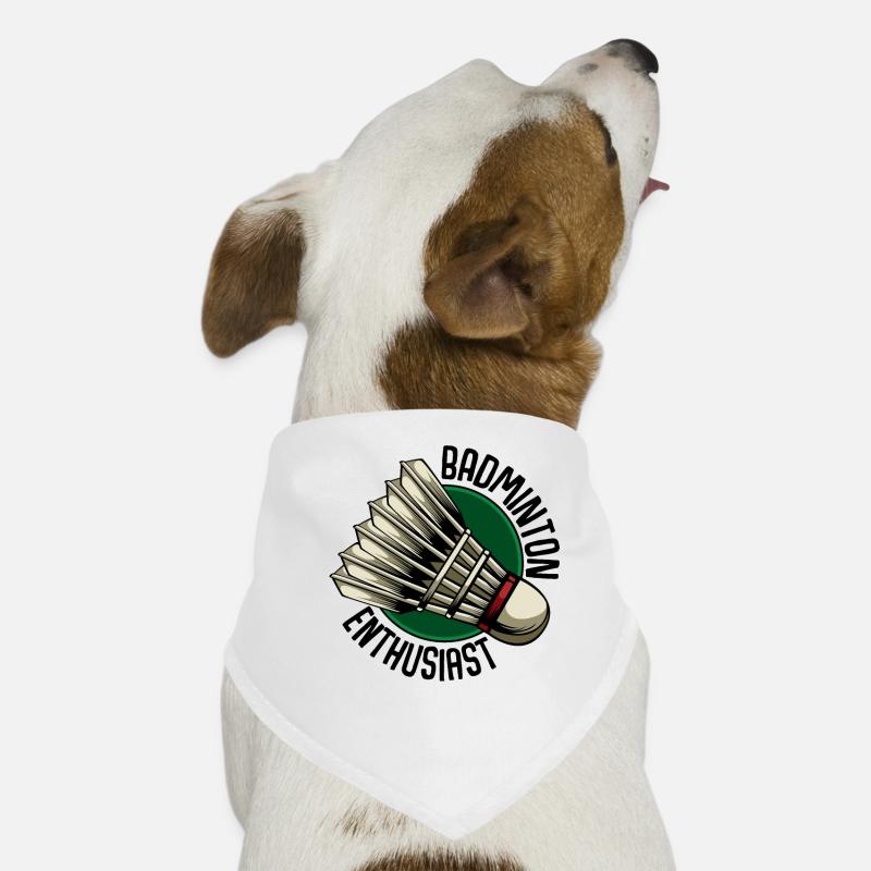 Badminton Enthusiast Cool Shuttlecock Gift Idea Dog Bandana