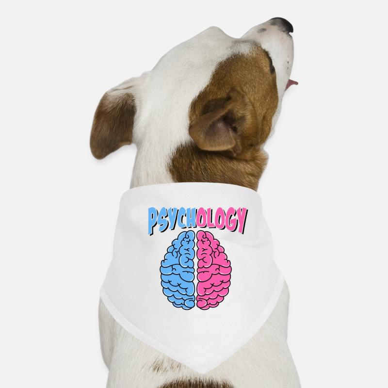 Psychology psychologist statement brain gift Dog Bandana