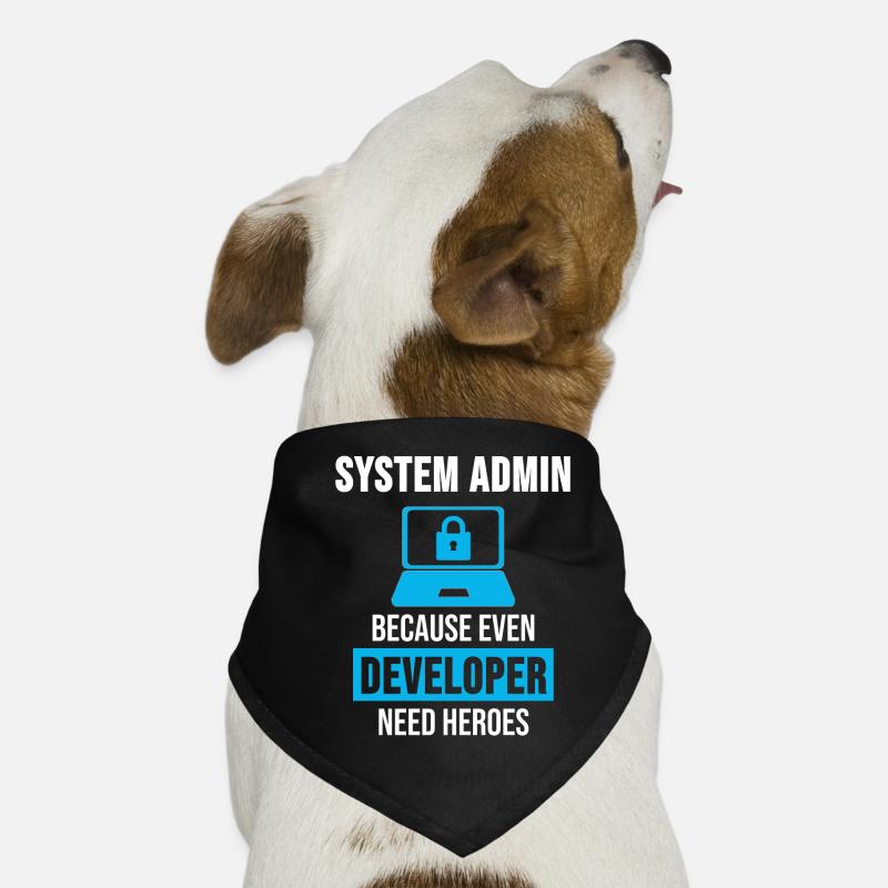 System Admin Administrator Programmieren Geschenk Hunde-Bandana