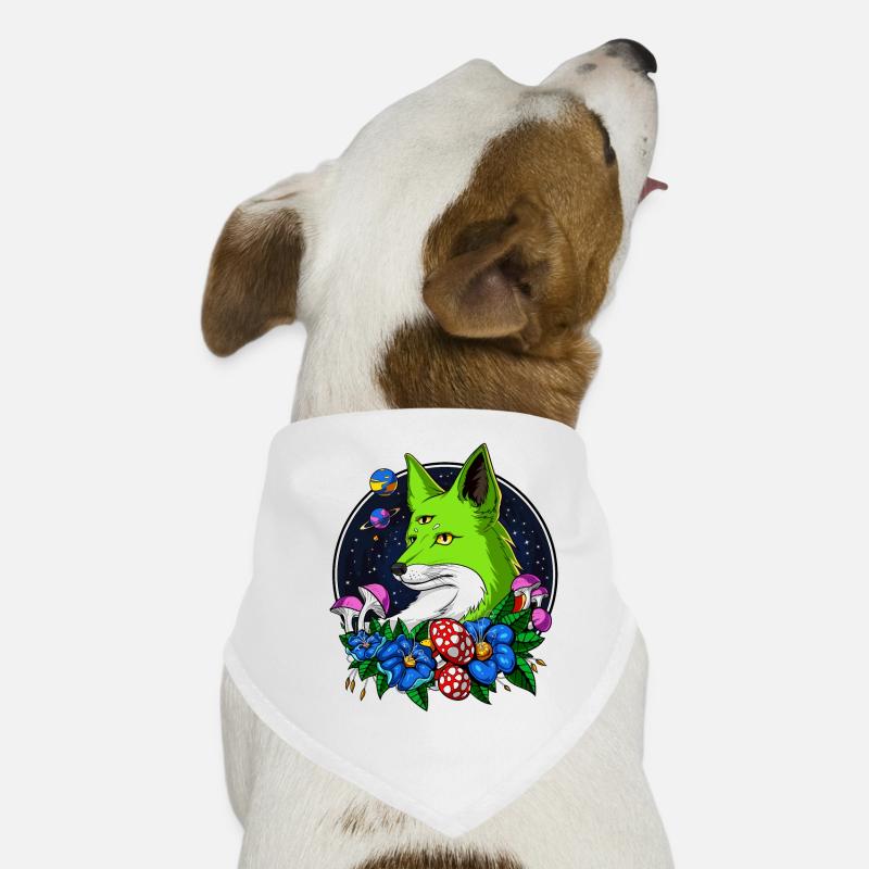 Fox Alien Space UFO Third Eye Animal Dog Bandana
