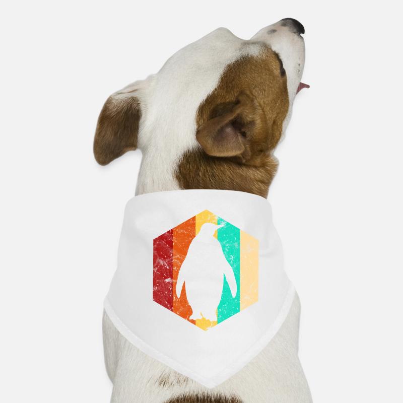 Pinguin Pinguine Neuseeland Retro Geschenk Hunde-Bandana
