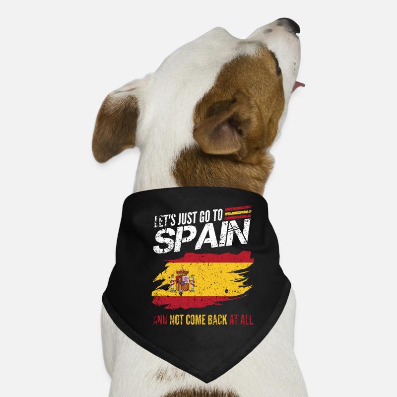 Idée cadeau drapeau vintage Espagne Bandana pour chien
