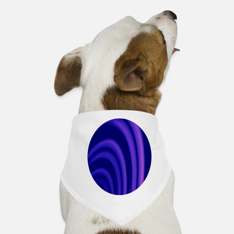 Fractal rings oval Dog Bandana