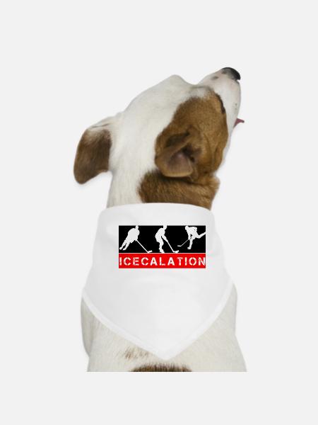 Ice hockey, ice hockey, ice hockey - Dog Bandana - white
