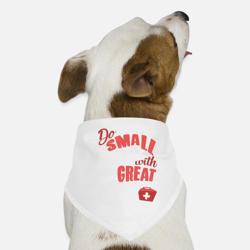 Krankenschwester - Hunde-Bandana - Weiß