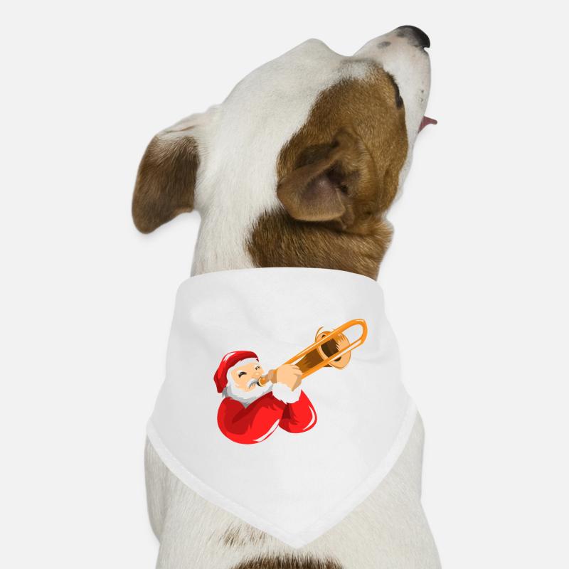 Posaune Weihnachtsmann Hunde-Bandana