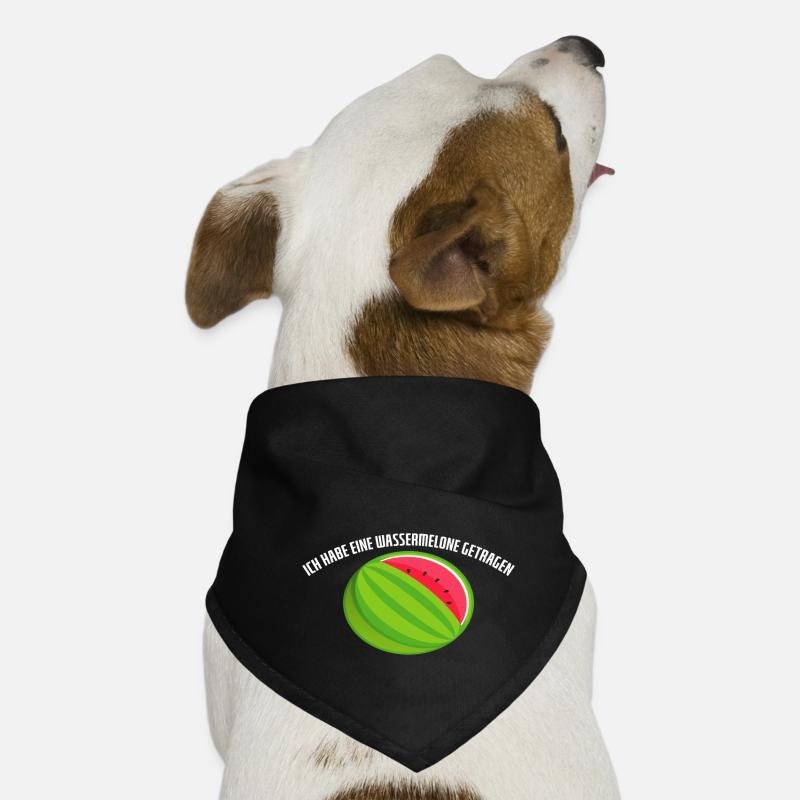 Ich habe eine Wassermelone getragen Hunde-Bandana