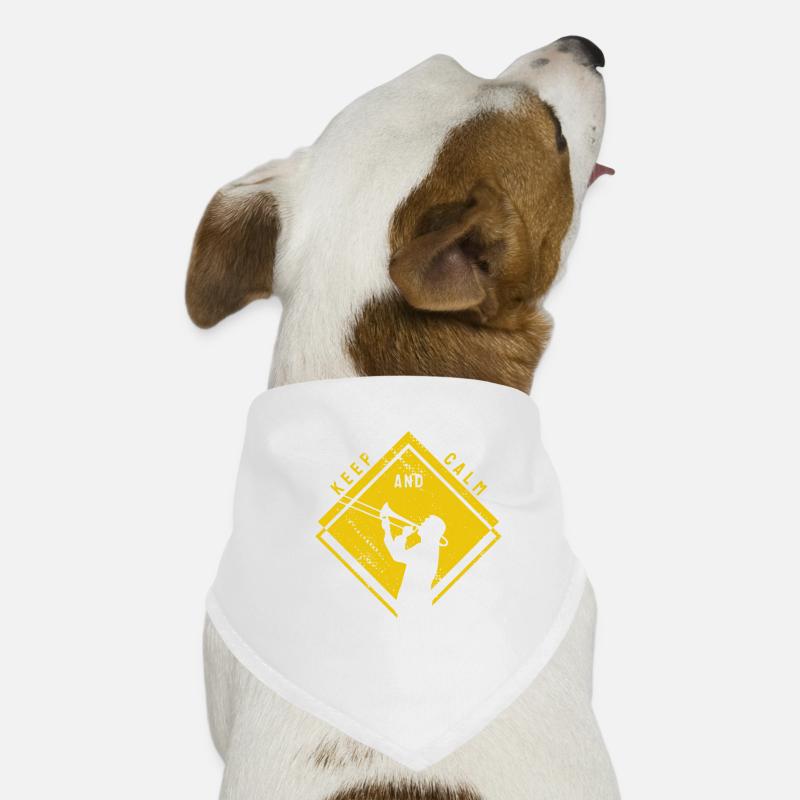 Keep Calm Trombone Trombone Woodwind Funny gift Dog Bandana